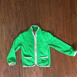 Green Jacket with Pink Trim 4T
